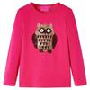 Kids' Long-sleeved T-shirt Bright Pink 92/104/116/128/140