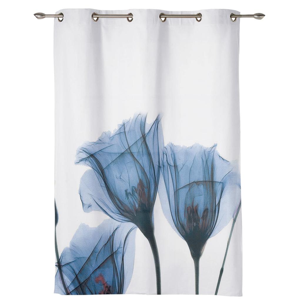 2PC  Home Decoration Curtains, Red Gold Ramadan Festival With Pole Pocket Curtains, Suitable For Living Room, Study Farm