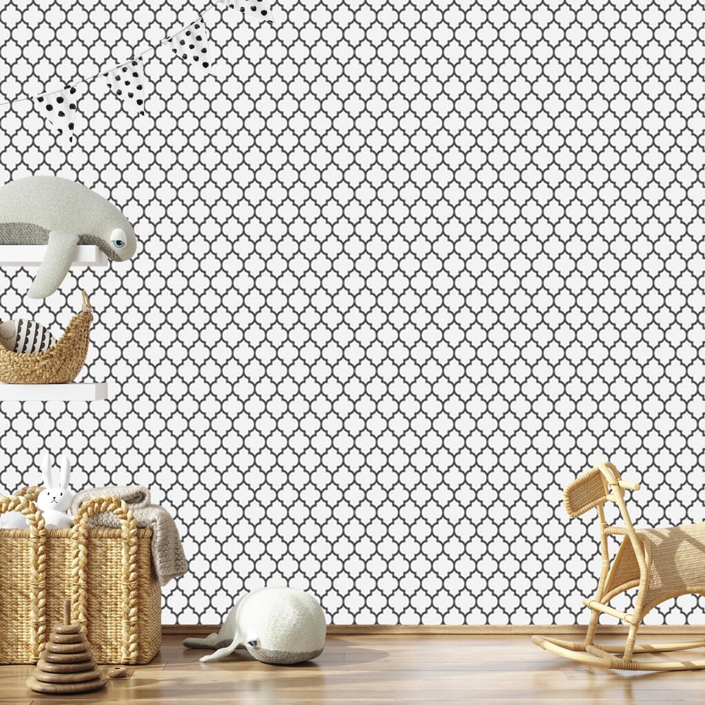 Geometric Ornaments Wallpaper for Living Room and Bedroom 50x1000