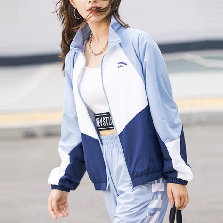 ANTA Life Collection Jackets Women's Blue Stand Collar Moderate Other 162138602-1