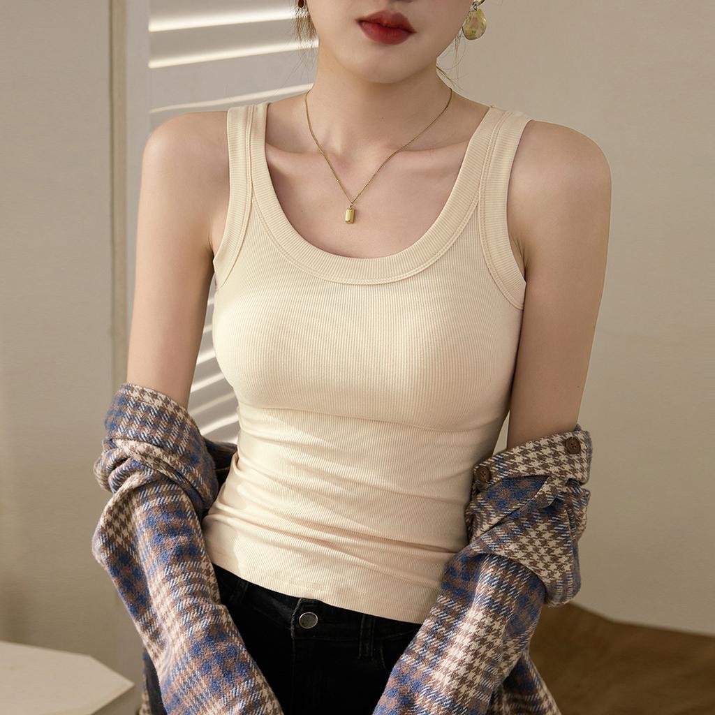 Высокоэластичный тонкий хлопковый чехол для груди с внутренней лямкой, защитой от протекания, женский жилет