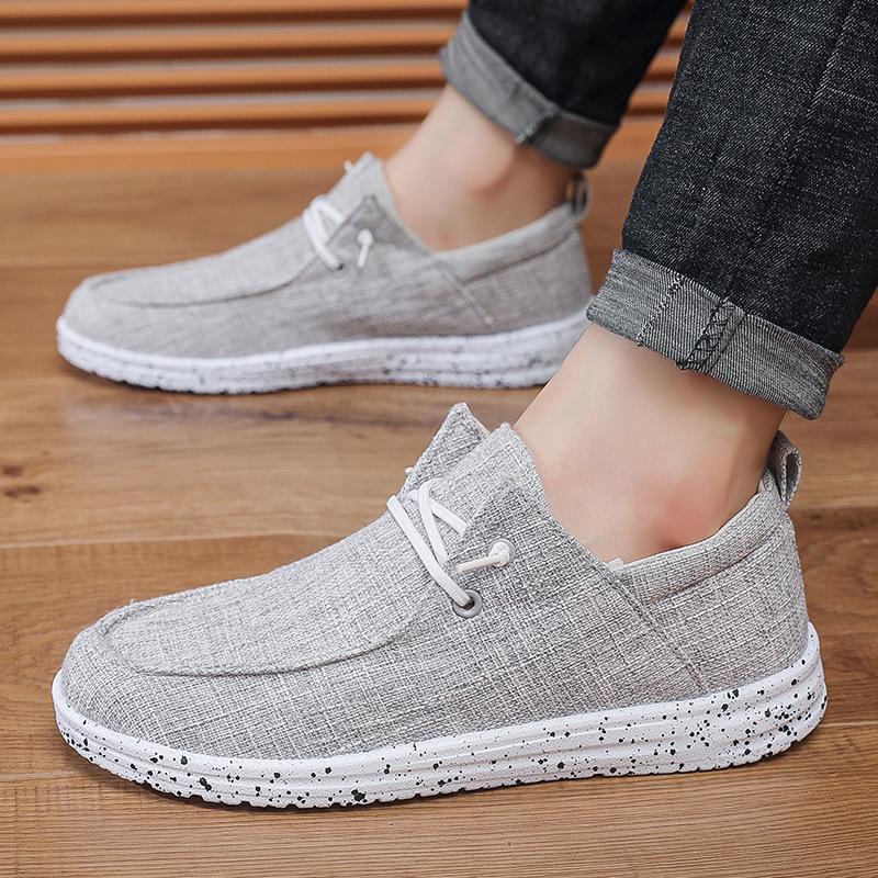 Спортивная обувь Tide Одинарная обувь Удобная Дышащая Износостойкая Обувь для ходьбы Осенняя Мужская обувь Модная Повседневная обувь Низкий верх Мужская Тканевая обувь Обувь для скейтборда