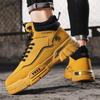 Британский стиль пустынные большие желтые ботинки мужские уличные ботинки Мартин мужские осень и зима 2024 рабочие ботинки локомотив высокий верх