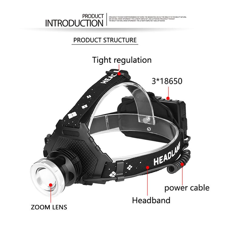 Супер яркий XHP90.2 USB перезаряжаемый светодиодный налобный фонарь XHP70.2 Самая мощная фара для рыбалки, кемпинга, ZOOM, фонарик с аккумулятором 3*18650