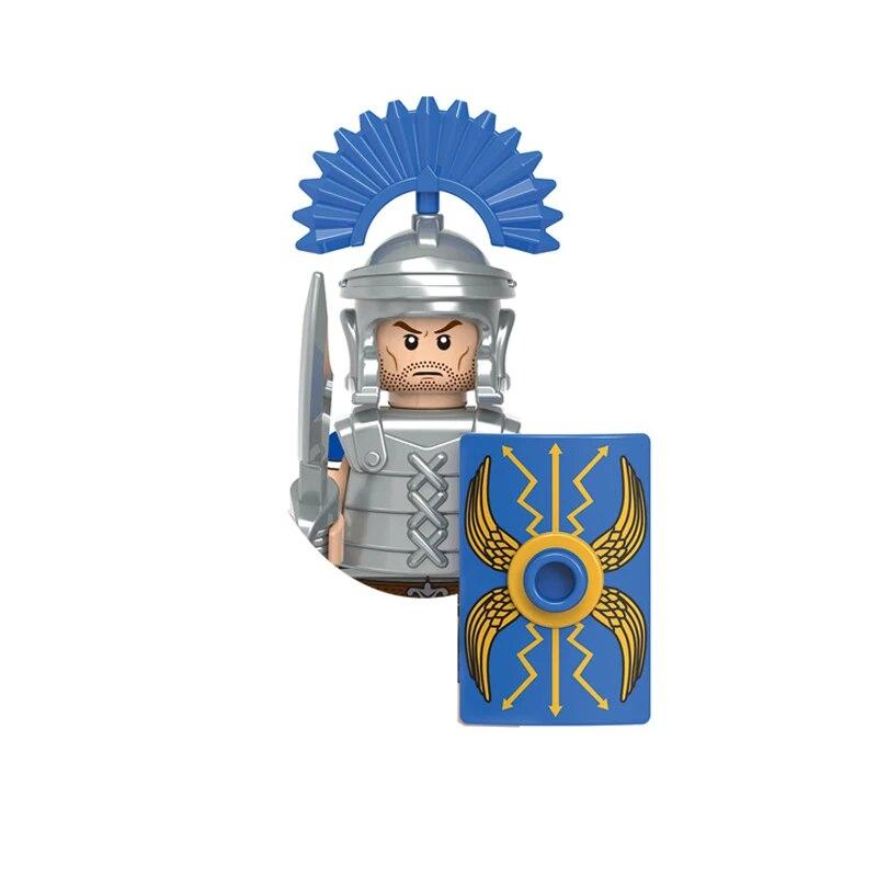 Medieval Figures Building Blocks Ancient Roman Soldiers Western Knights Warriors Gladiator Archer Castle War Bricks Kids Toys