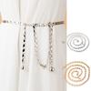 Chain Belt for Waist Belt Adjustable Geometric Belt Chain Thin Chain Belts Versatile Summer