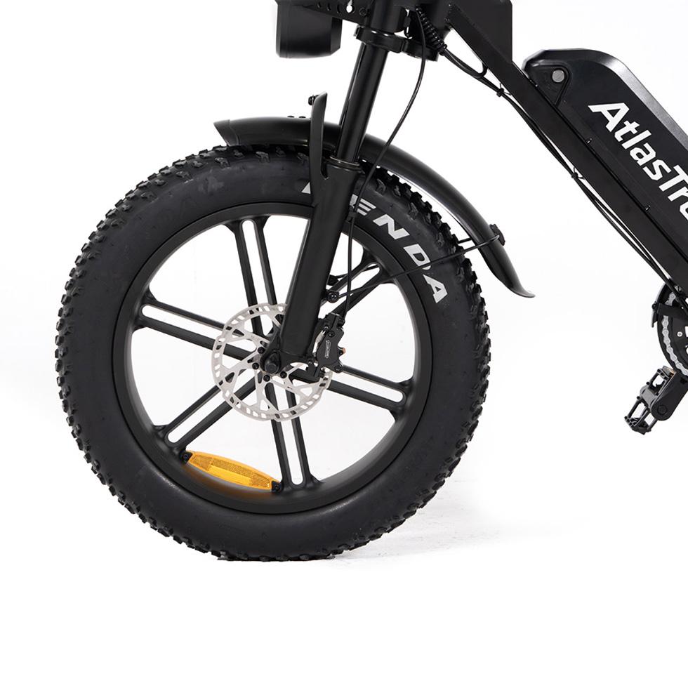 ATLASTREK V8 MAX Full Suspension Electric Bike with 48V 15AH Battery,Shimano 7-Speed