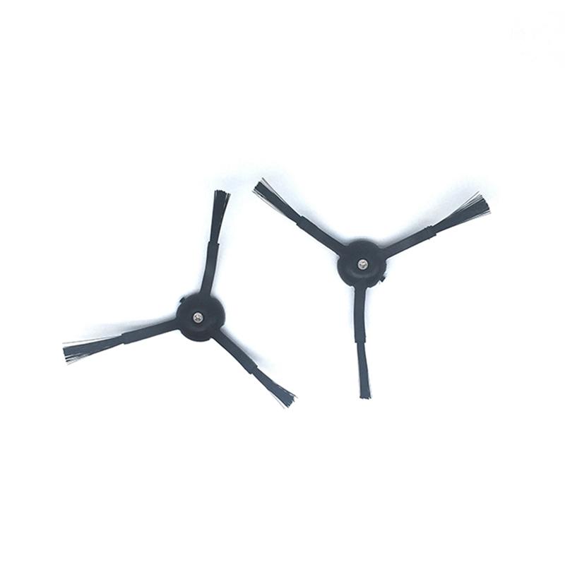 2Pcs 3-Armed Side Brush for Roborock T7S/T7S Plus/G20/S8/S8+/S8 Ultra Accessories (Black)