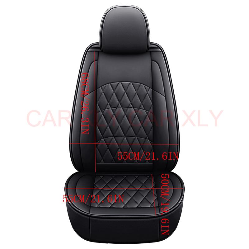 Универсальный чехол для сиденья автомобиля из искусственной кожи на 1 сиденье для VW Golf Passat CC Touran Tiguan Toureg Touareg Phaeton T-ROC Автомобильные аксессуары