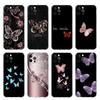 Clear Case For Apple iPhone 14 13 11 12 Pro 7 8 Plus XR X XS Max 6 6S 14Pro Silicone Phone Cover Beauty Pink Butterfly