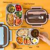 Convenient Leak-proof Food-holder Easy To Carry Bento Lunch Box with Compartments School Supply Food Storage Container