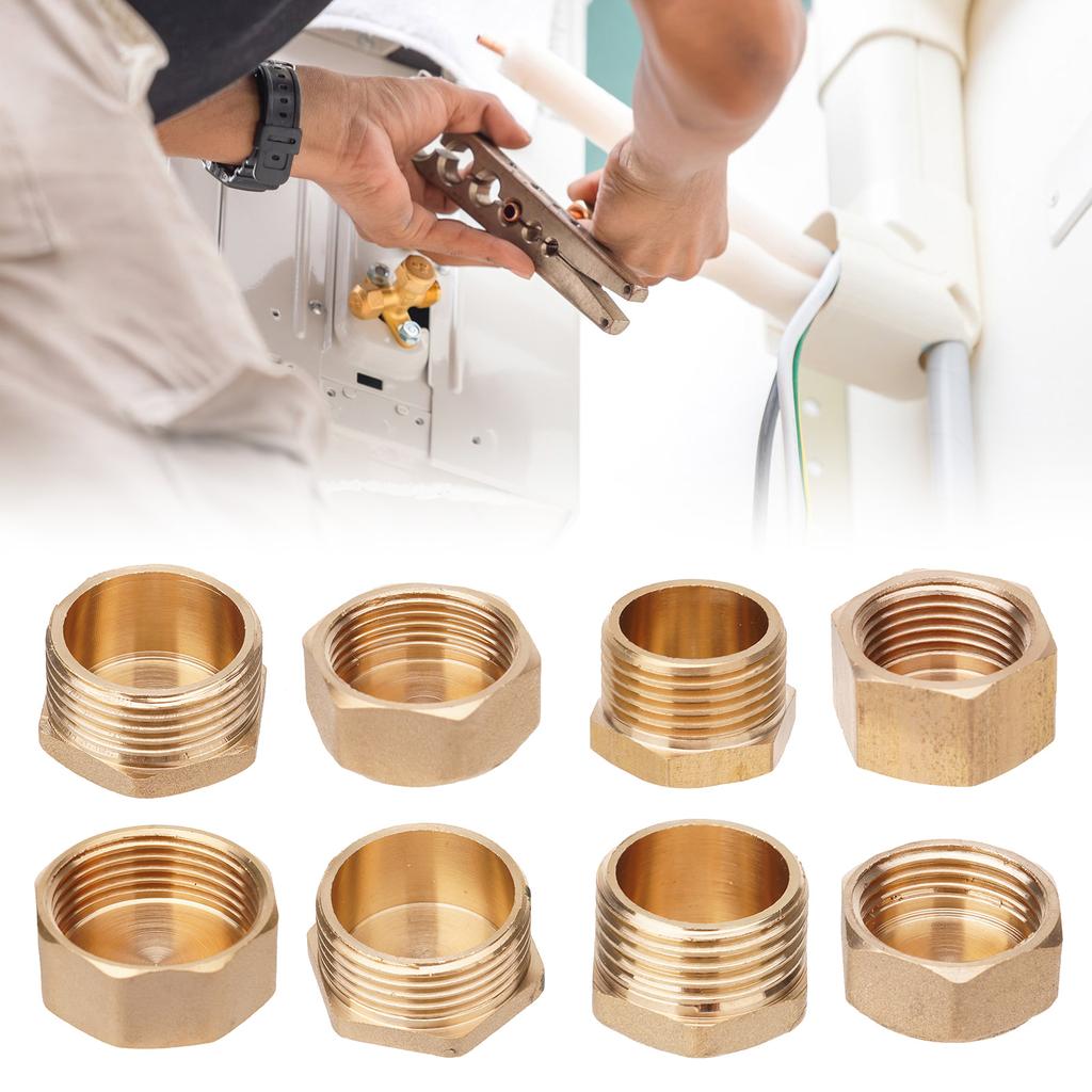 Upgraded Threaded Pipe Stoppers Blanking Plug Threaded Pipe Closures Sealing Solution 12pcs/set for Water Connections