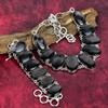 Black Obsidian Awesome Bracelet & Necklace Jewelry Set, 925 Solid Sterling Silver Jewelry, Handmade Gemstone Jewelry For Her