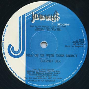 12-дюймовая пластинка GARNETT SILK JUNIOR TUCKER Fill Us Up With Your Mercy Queen JMFLP004 Jammys Records 1992 Великобритания Регги Ска Даб Б/У