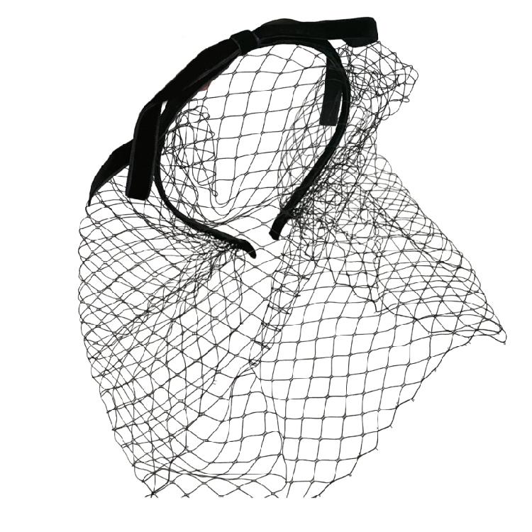 Популярная повязка на голову с вуалью в стиле флэппер, сетчатый головной убор, повязка на голову для женщин, аксессуары для укладки волос для тематического мероприятия, реквизит для косплея