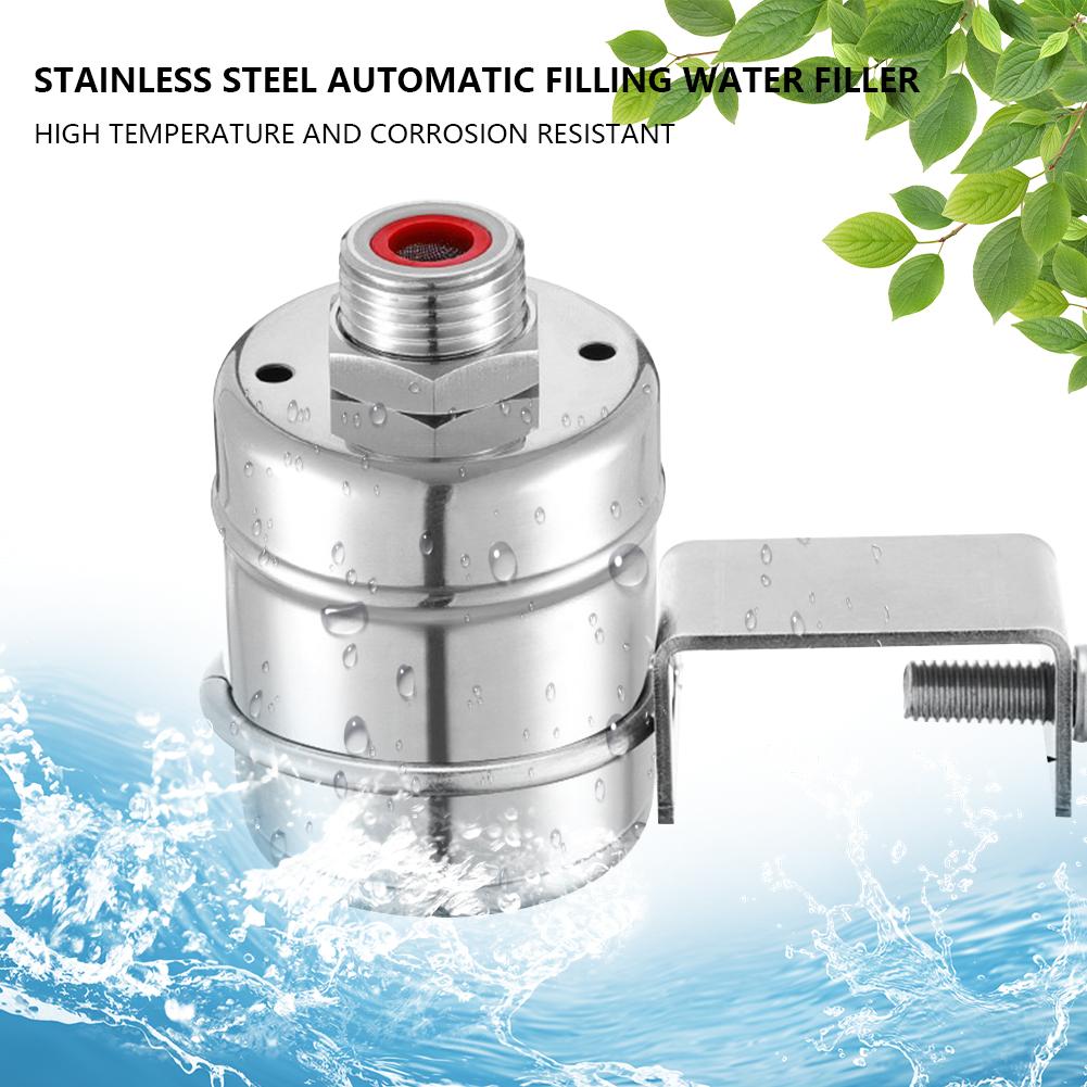 304 Stainless Steel Float Valve Fully Automatic 1/2 Inch Water Inlet Floating Ball Valve Anti-Bump Mini for Water Tanks