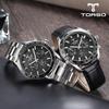 TORSO T503M-SBS Cassiopeia Multi Diamond Watch Men's Metal Watch (leather Strap Provided)