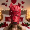 Игровой тренировочный капюшон для питомцев, унисекс, сексуальные костюмы, головной убор в виде собачьей головы из искусственной кожи с открытой пастью, маска для ролевых игр на все лицо для взрослых, фетиш-маски, косплей и