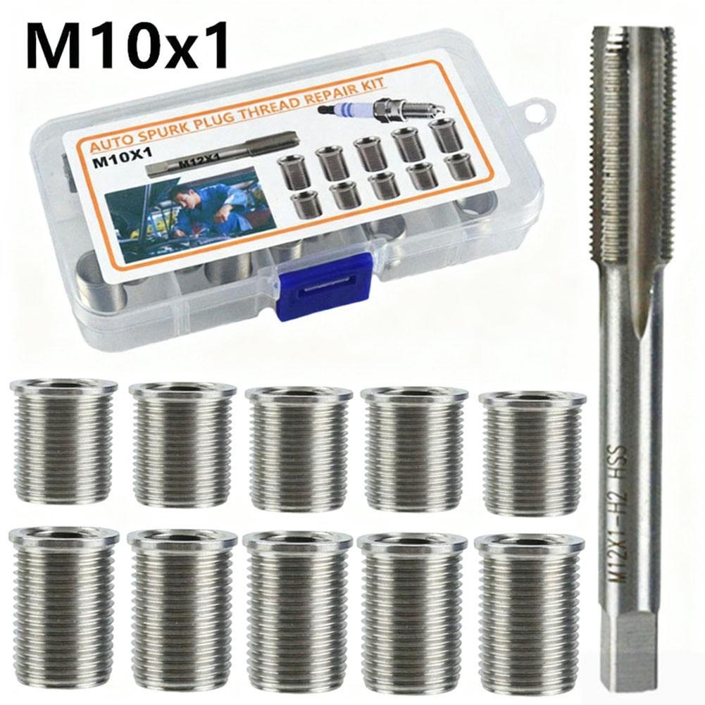 Ремонтный комплект резьбы M10x1.0 Включает вставки и инструменты для восстановления резьбы двигателя