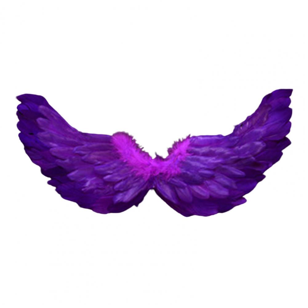 Angel Feather Wings with Elastic Straps Lightweight Costume Cosplay Wings Photography Props Holloween Party DIY Decorations