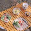 PP Foldable Dinnerware Portable Camp Flatware Set Bowl/Cup/Plate/Coffee Drip Filter Collapsible For Camping Hiking Travelling