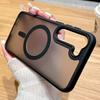 Матовый бронированный магнитный чехол для телефона для Samsung Galaxy S25 S24 S23 S22 Ultra Plus S21 S20 FE Magsafe Беспроводная зарядка Бампер