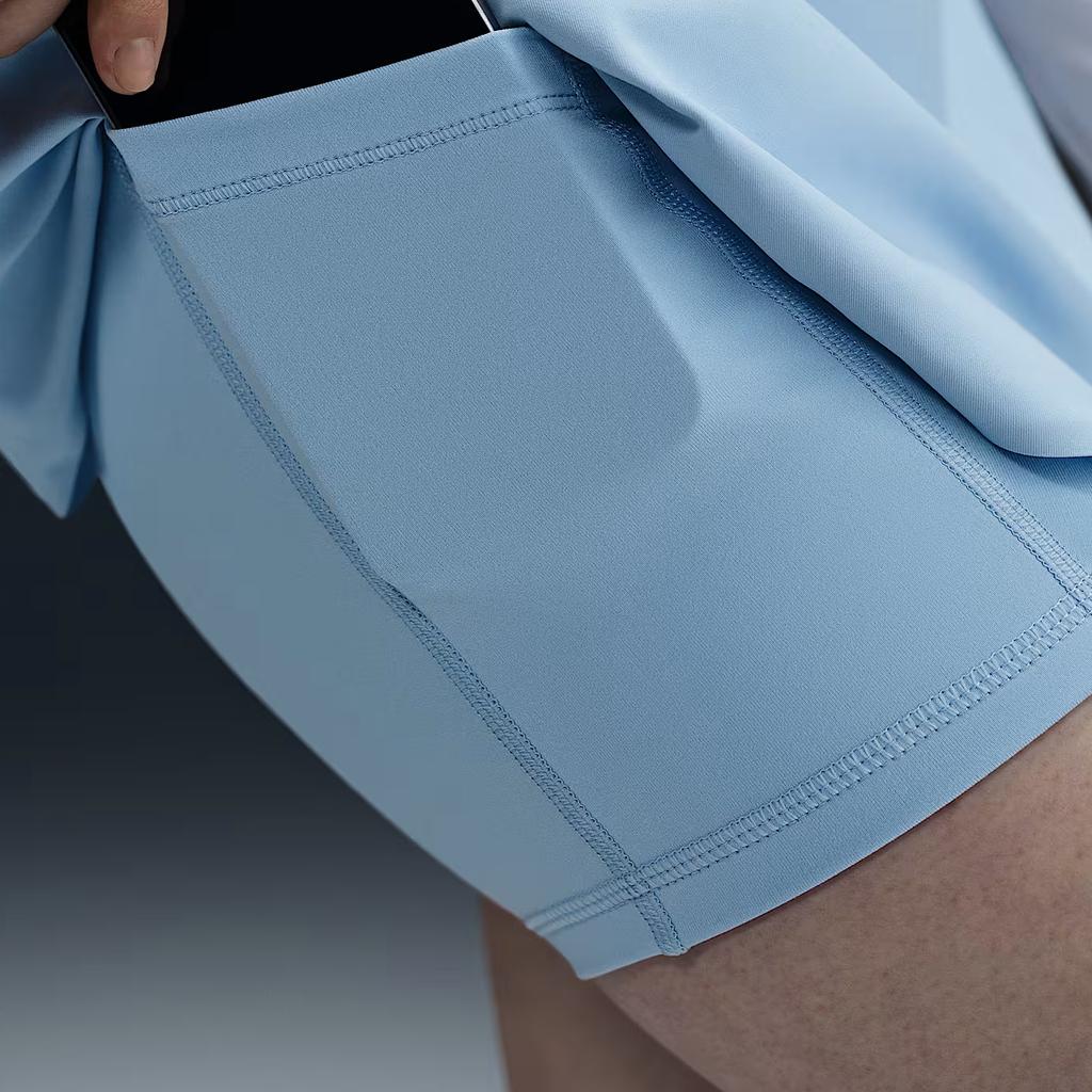 Nike Court AdvantageDri Fit Повседневные Короткие Юбки Женские Mind Blue FZ6730-422