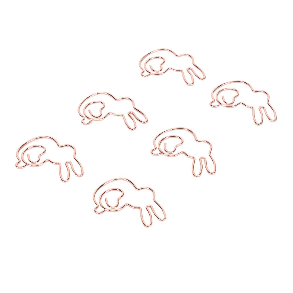 160 шт. детские скрепки в стиле кролика, сглаживающие прочные металлические изысканные золотые милые скрепки для 