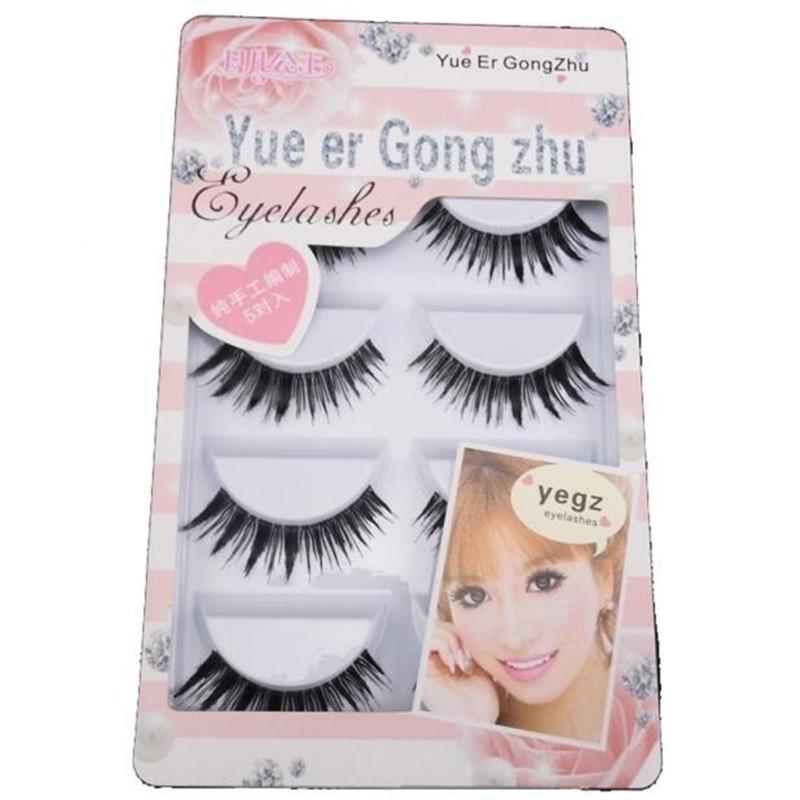 1 BOX New Japanese Style Black 5 Pairs High Quality Eyelashes