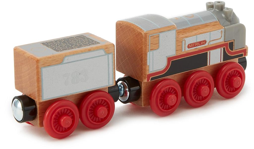 Паровозик Томас из серии деревянных рельс Merlin FHM50