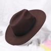 Autumn Women Men Dress Dance Party Woolen Stage Performance Panama Cowboy Hat Fedora Hat Jazz Cap
