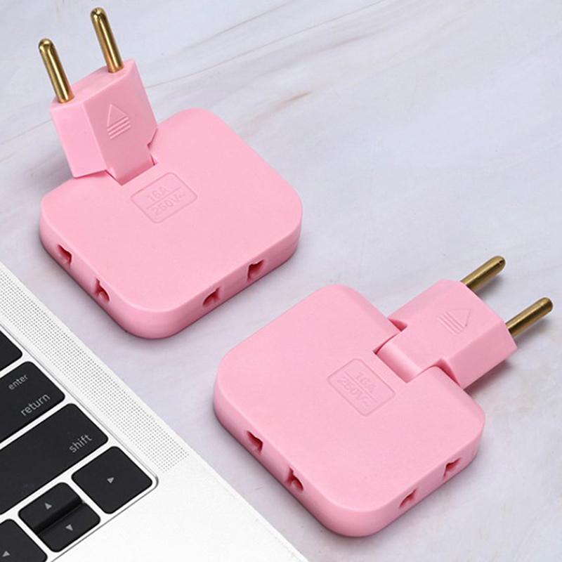 Европейская вилка 1 3 удлинитель электрическая розетка 180° поворотный адаптер переменного тока розетка