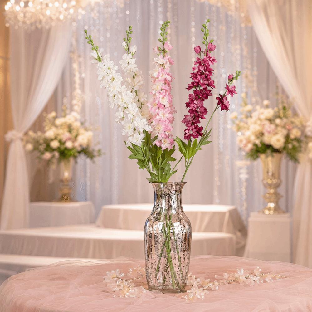 84 CM Length Silk Flowers Silk Material Fake Flower Branch Indoor Floral Vase Decoration