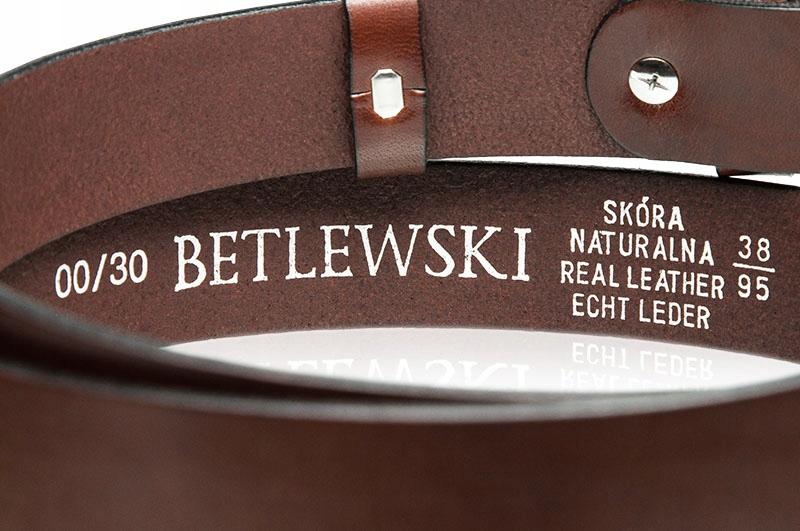 LIC30-0 BROWN 130 REGULAR leather belt + CERTIFICATE