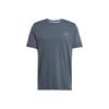 Tr-Es St Round Neck Pullover Simple Solid Color Short Sleeve T-Shirt Men Tops JX2785