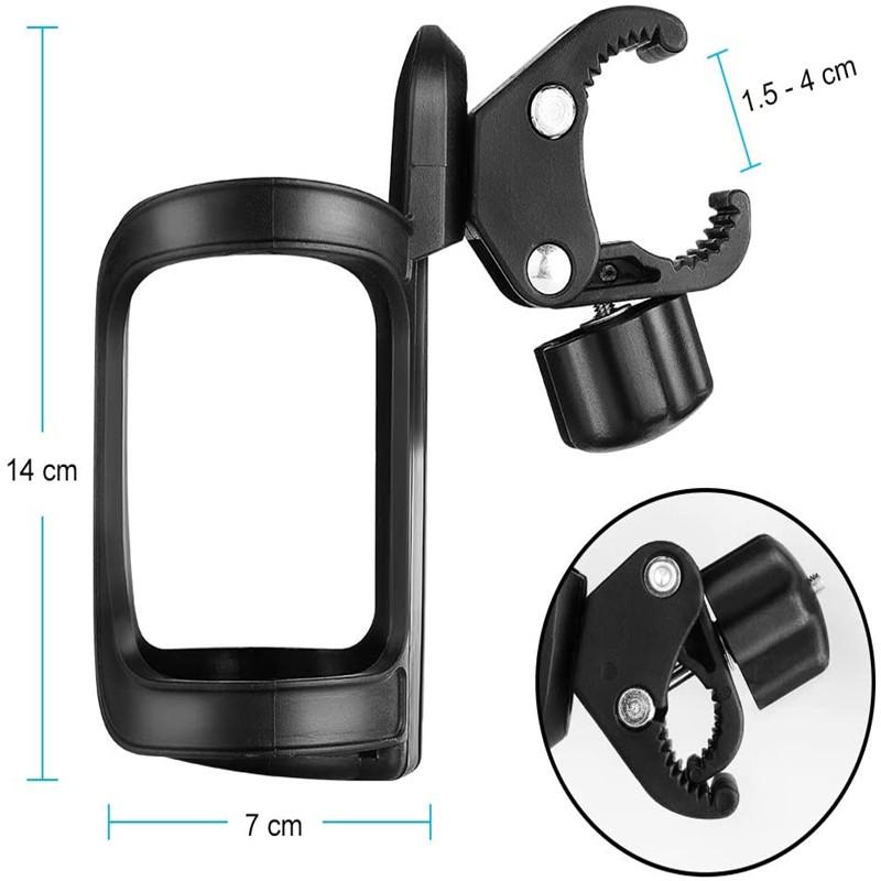 Пластиковый держатель для детской коляски, регулируемый, универсальный, вращающийся на 360 градусов, держатель для бутылочек с молоком, держатель для велосипеда, аксессуары для детской коляски