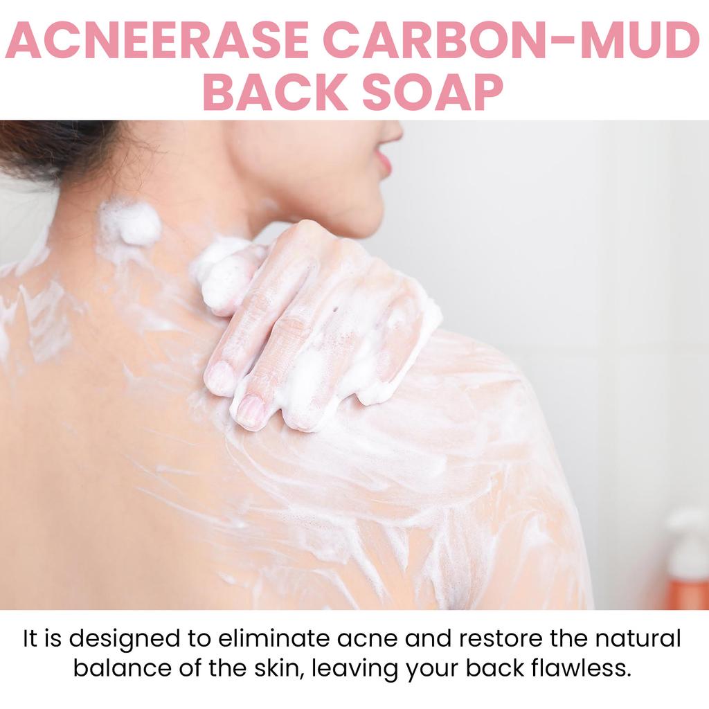 EELHOE Carbon Mud Bath Soap Bar Mineral Mud Volcano Mud Soap Bath Soap Whitening Soap Hydrating Cleaning Get Rid of Blackheads