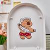 Дезодорирующие наклейки на туалетный коврик Capybara Дезодорирующие наклейки на туалетный коврик Capybara с мультяшным рисунком Самоклеящиеся дезодорирующие наклейки
