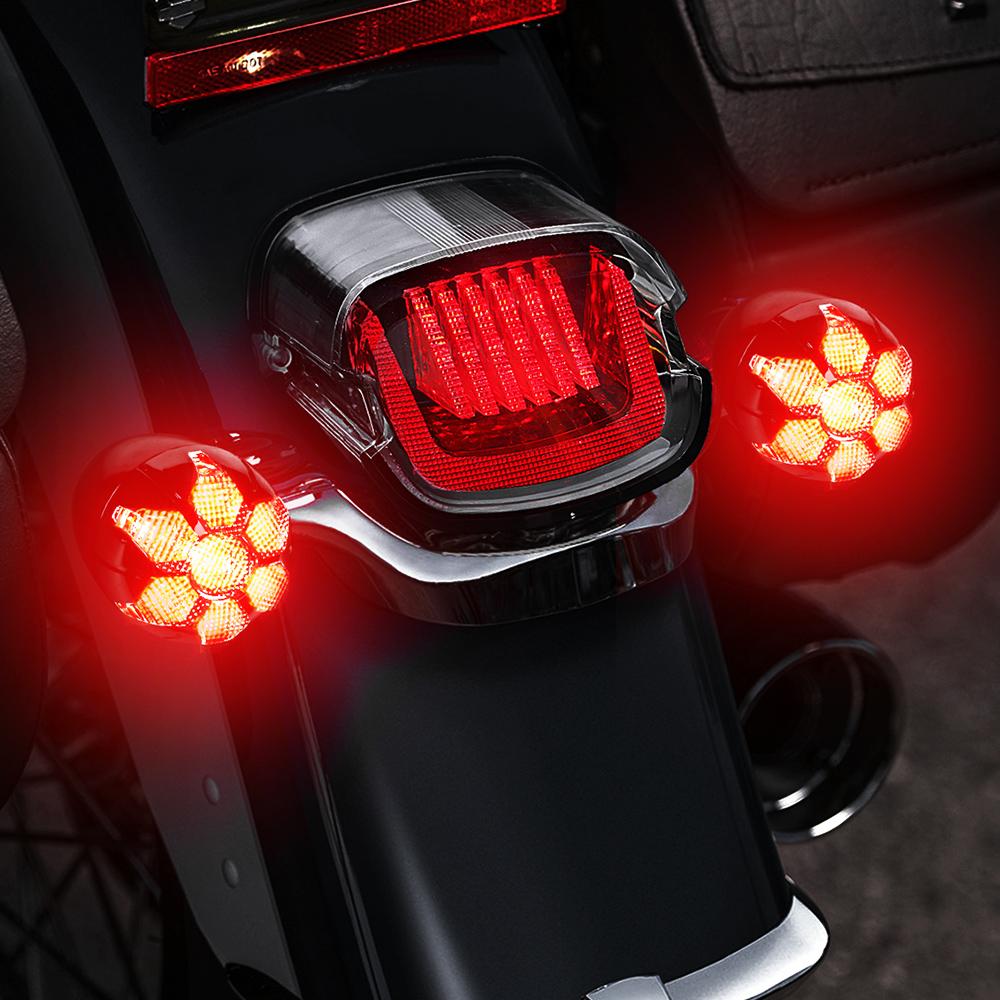 Factory Price for Harleys Davidson Signal Rear Led Lights With Red Deaper Red and White Color Turn Signal Light for Harley