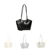 Female Large Pu Bag With Top Zipper And Inner Pockets For Daily