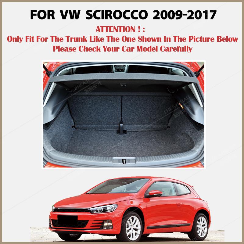 Коврик в багажник автомобиля для Volkswagen Scirocco 2009 2010 2011 2012 2013 2014-2017, коврик для багажника, внутренние детали, аксессуары