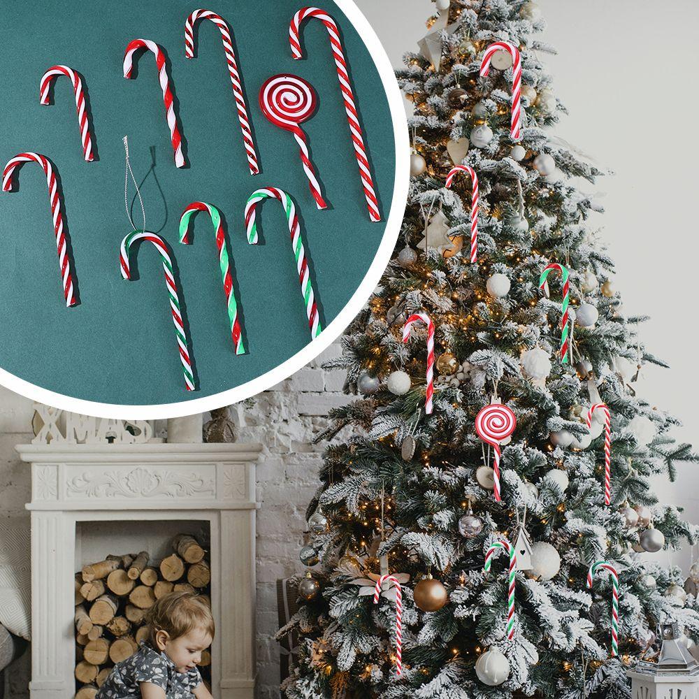 New Toys Candy New Year Decor Christmas Cane Home Xmas Ornaments Christmas Tree Decorations