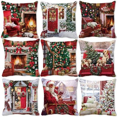 Рождественские украшения Navidad Noel, рождественские подарки, Рождественские наволочки, рождественские украшения для дома