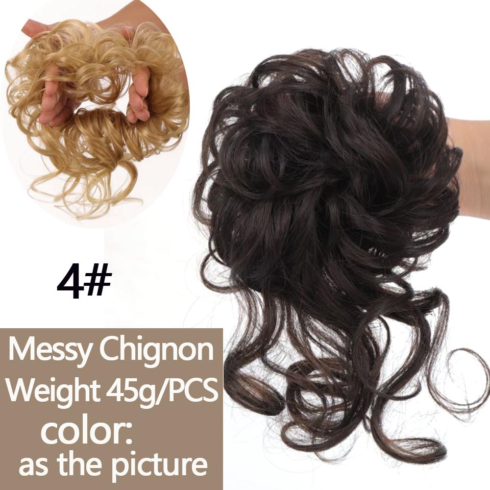 LUPU Светлые черные ленты для волос, грязные вьющиеся шиньонные булочки, синтетические резинки для волос, искусственные волосы для женщин, синтетическое наращивание волос