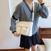 Large Capacity Student Messenger Bag Monochromatic Shoulder Bag Small Square Bag Korean Version Ins New