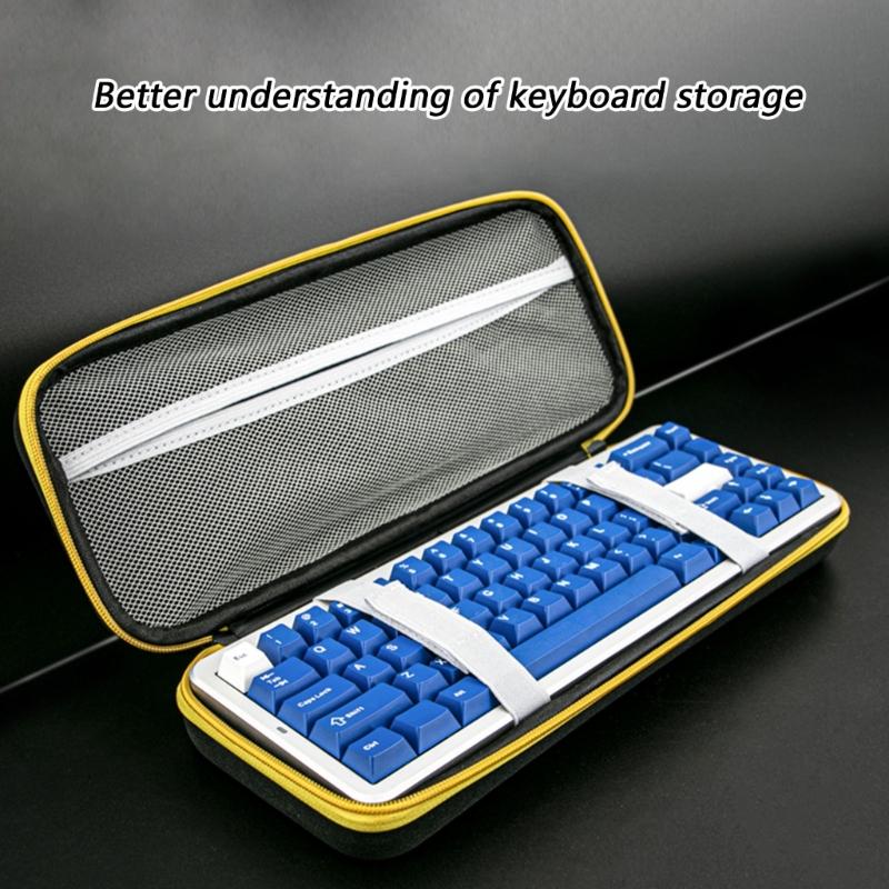 Heavy Duty Travel Dustproof Case Shockproof Portable Storage Bag Replacement for 68 Keys Mechanical Keyboards Accessories