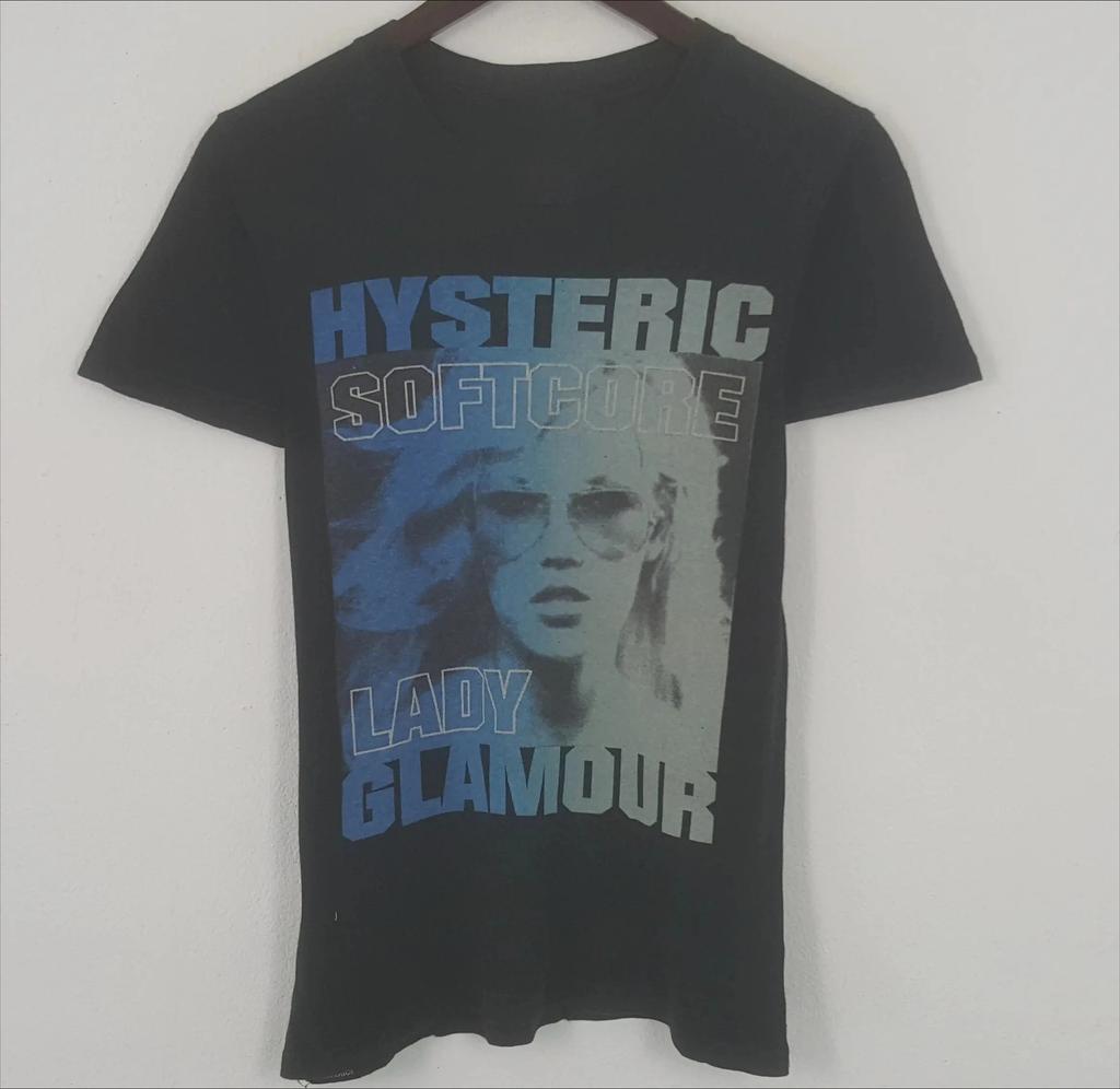 2026 Hysteric Glamour Ретро-стиль 90-х Угольный Повторный принт Футболка для Мужчин Женщин Y2k Графическая Рубашка с коротким рукавом Унисекс Мужчины Женщины Лето