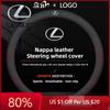 2026 Hot Interior Stickers 38cm Diameter Leather Car Steering Wheel Cover For Lexus RX330 IS250 Ct200h ES300h LS Non-slip Steeri