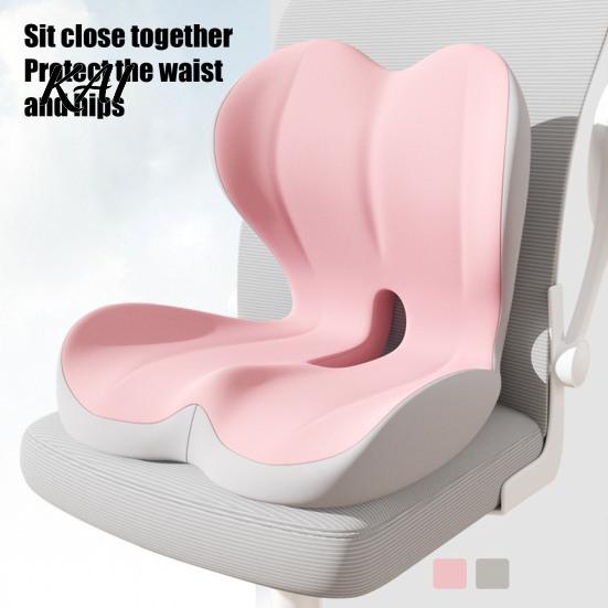 Ergonomic Seat Cushion for Office Chair Memory Foam Car Cushion, Lumbar Support Back Pain, Supportive Desk Non-Slip Pad with Breathable Washable