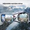 90° Rotate Convex Car Tow Mirror Aerodynamic Trailer Van Caravan Rearview Towing Mirrors Extension Universal Blind Spot Kit